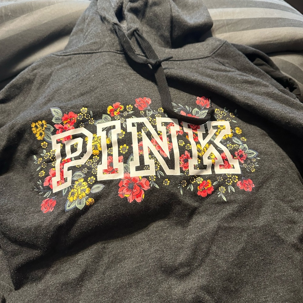 PINK Victoria's Secret Charcoal Hoodie